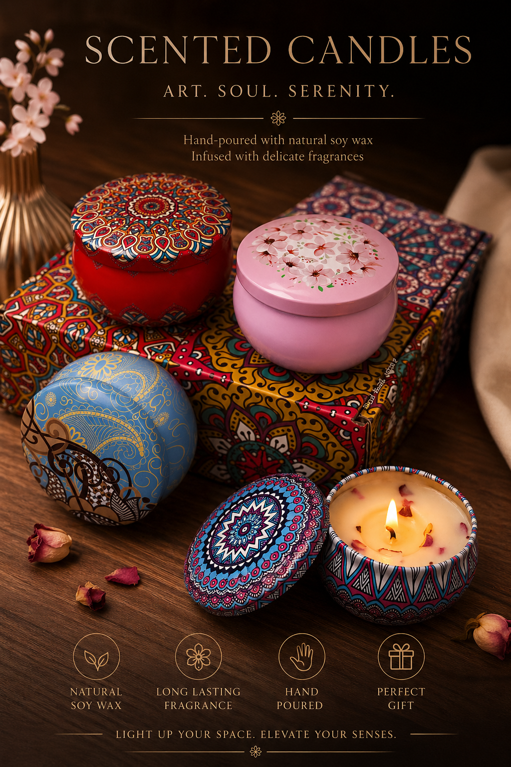 Lavender Soy Candle Gift Set by Mama Bear Oasis – view 4
