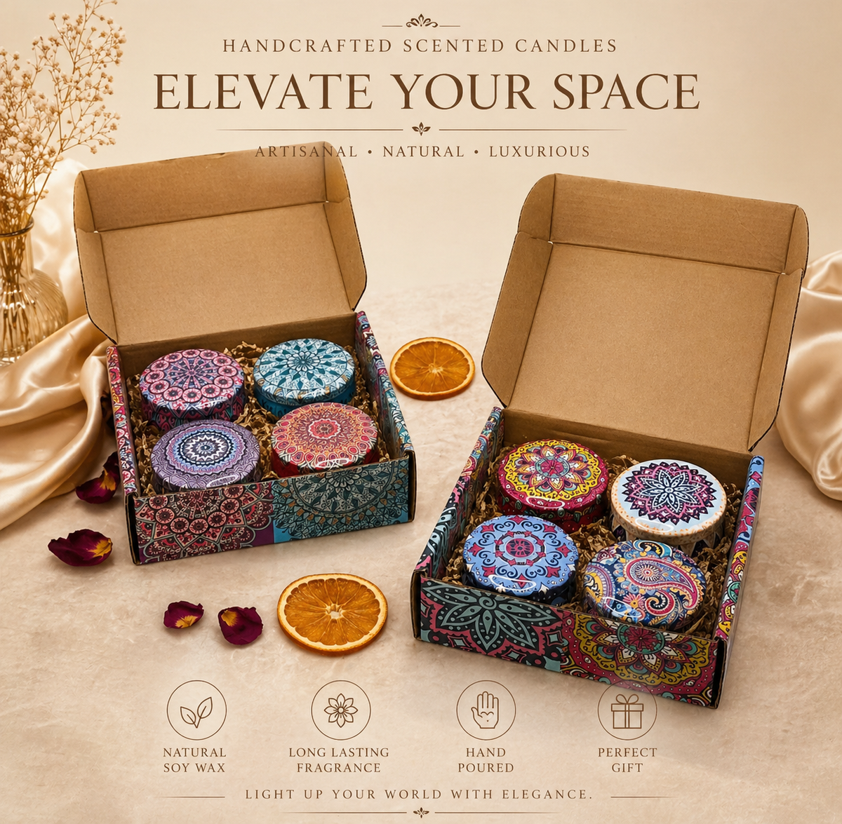 Lavender Soy Candle Gift Set by Mama Bear Oasis – view 2