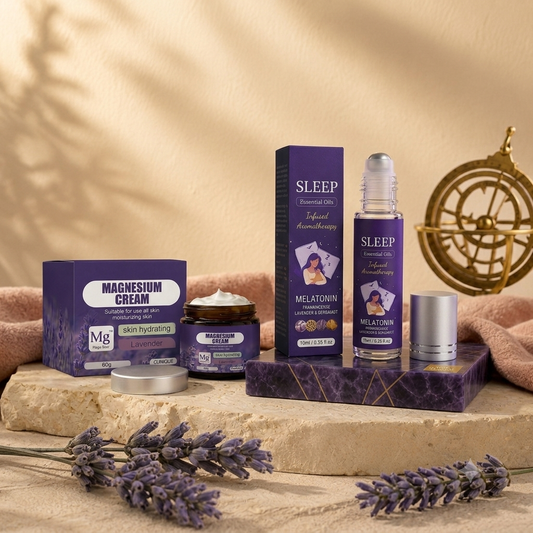 The Deep Sleep Bundle - Magnesium Cream and Sleep Roll-On by Mama Bear Oasis